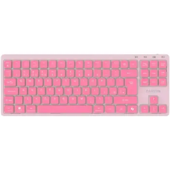 Купить Клавиатура Canyon OnType 10 TKL Mechanical Silent Low-profile USB UA Pink (CNS-HKB10P) - фото 1
