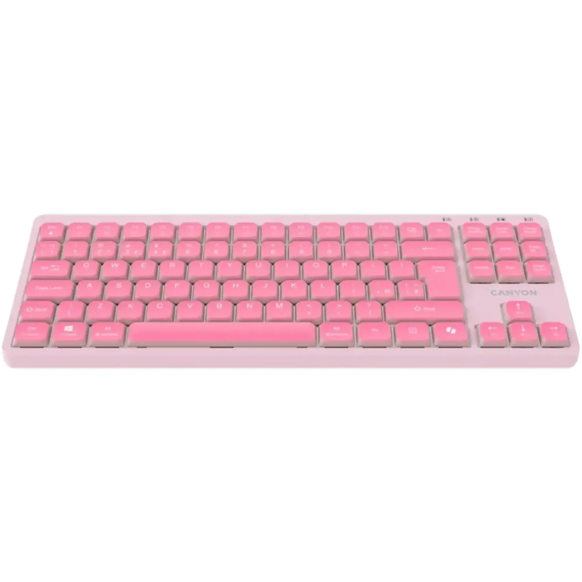 Купить Клавиатура Canyon OnType 10 TKL Mechanical Silent Low-profile USB UA Pink (CNS-HKB10P) - фото 2