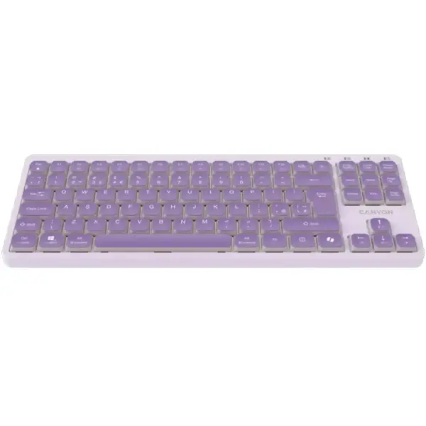 Купить Клавиатура Canyon OnType 10 TKL Mechanical Silent Low-profile USB UA Violet (CNS-HKB10V) - фото 2