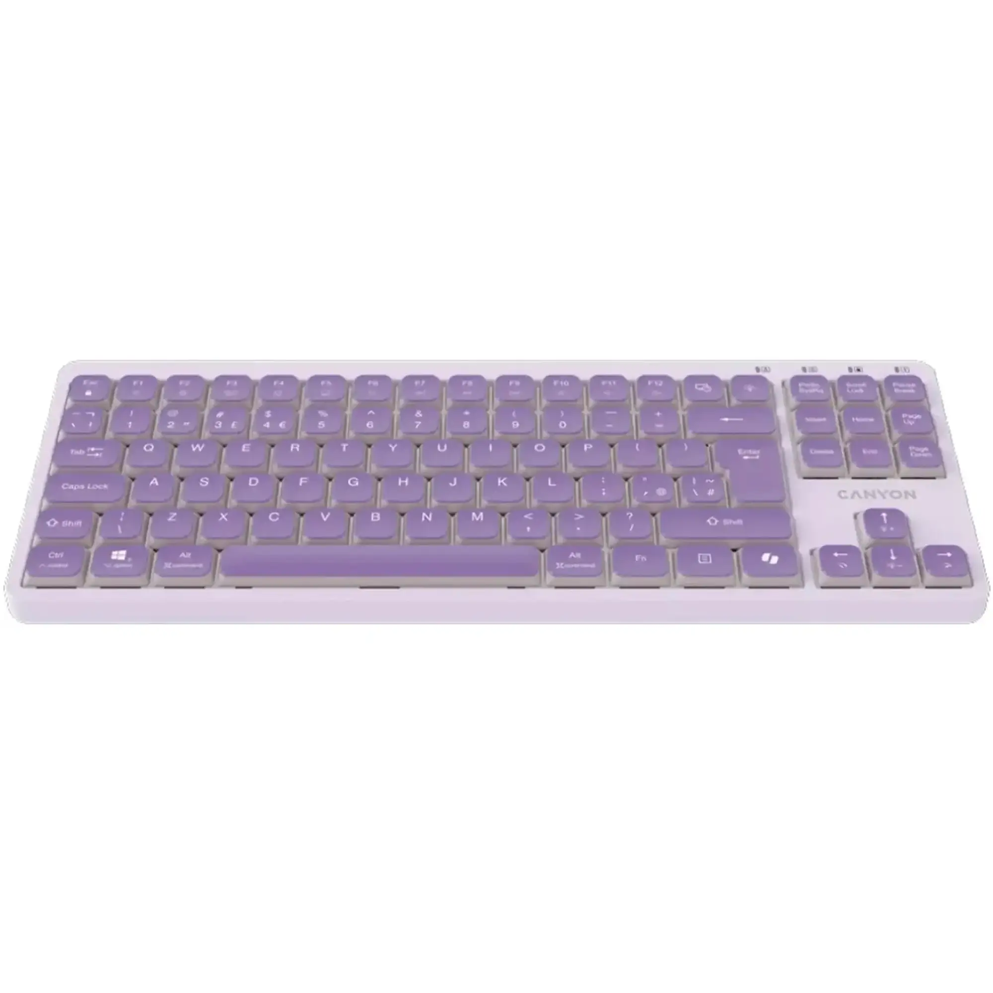 Купить Клавиатура Canyon OnType 10 TKL Mechanical Silent Low-profile USB UA Violet (CNS-HKB10V) - фото 2