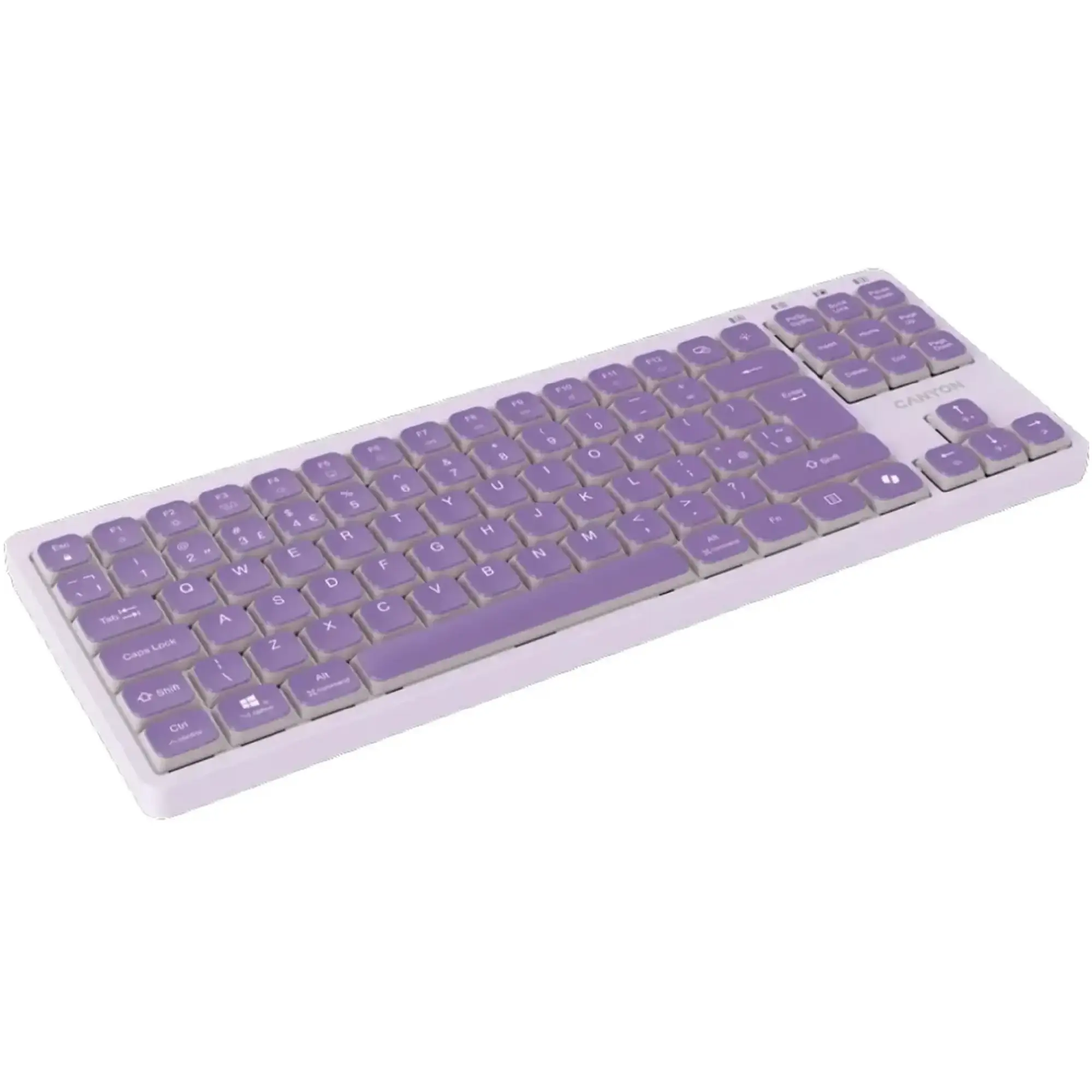 Купить Клавиатура Canyon OnType 10 TKL Mechanical Silent Low-profile USB UA Violet (CNS-HKB10V) - фото 3