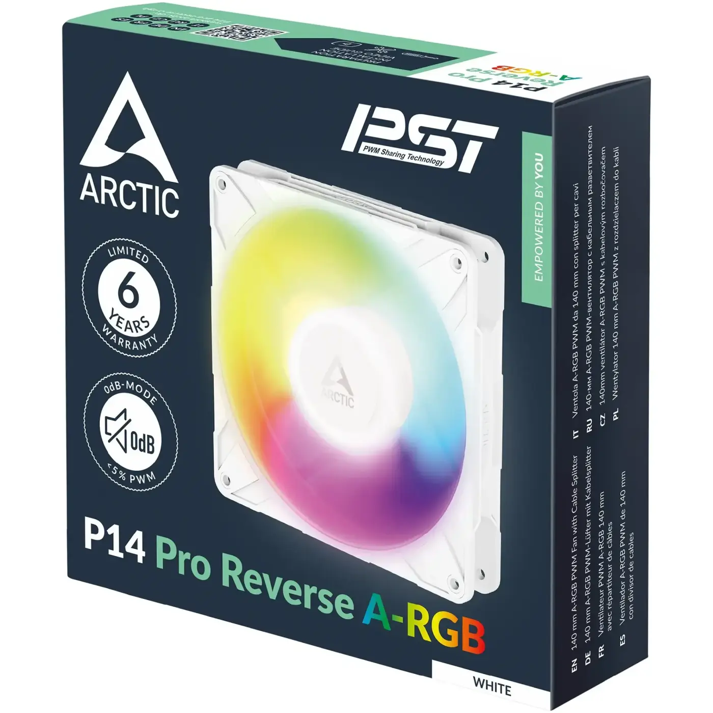 Купить Вентилятор Arctic P14 PRO REVERSE A-RGB White (ACFAN00324A) - фото 5