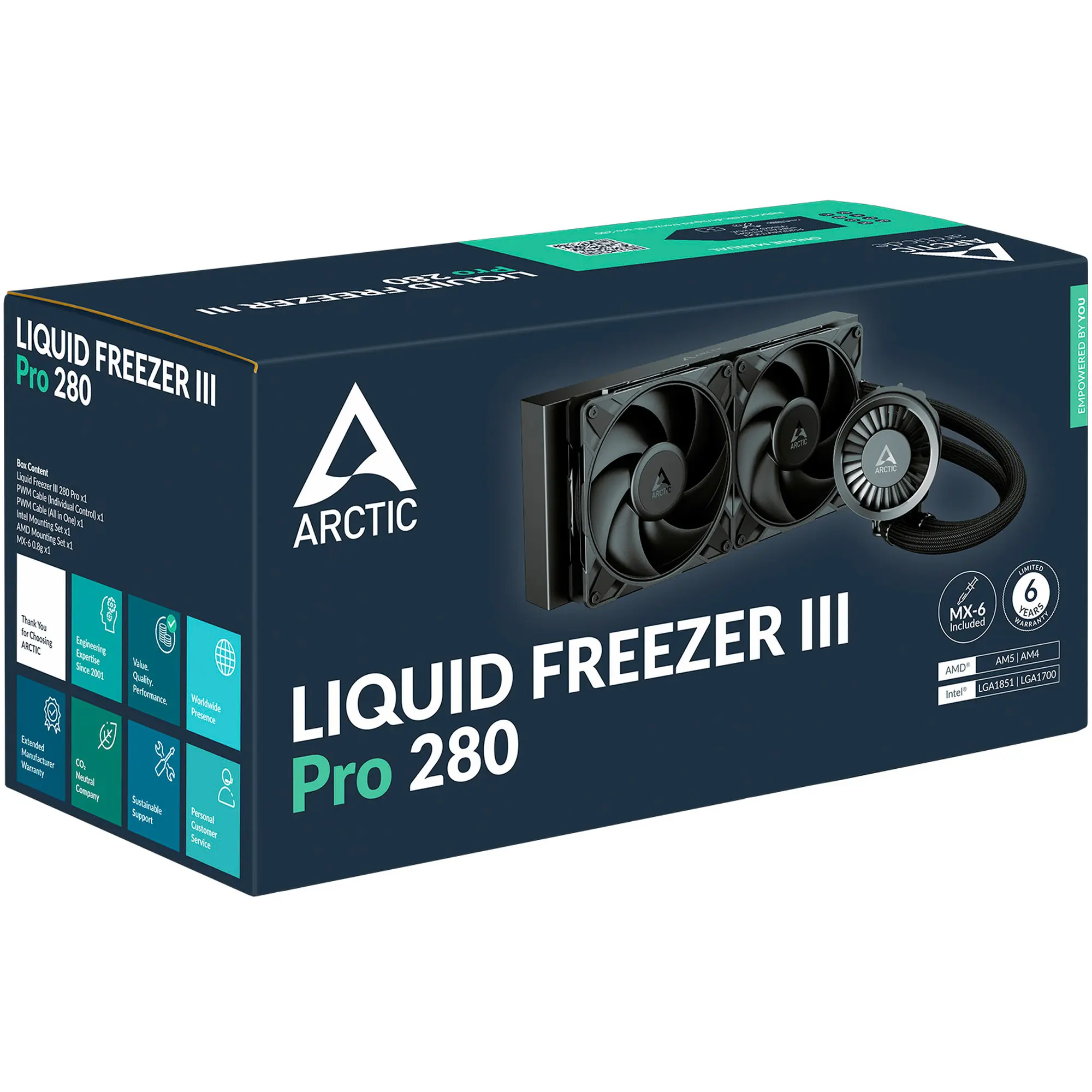 Купити Система водяного охолодження Arctic Liquid Freezer III Pro 280 (ACFRE00179A) - фото 6