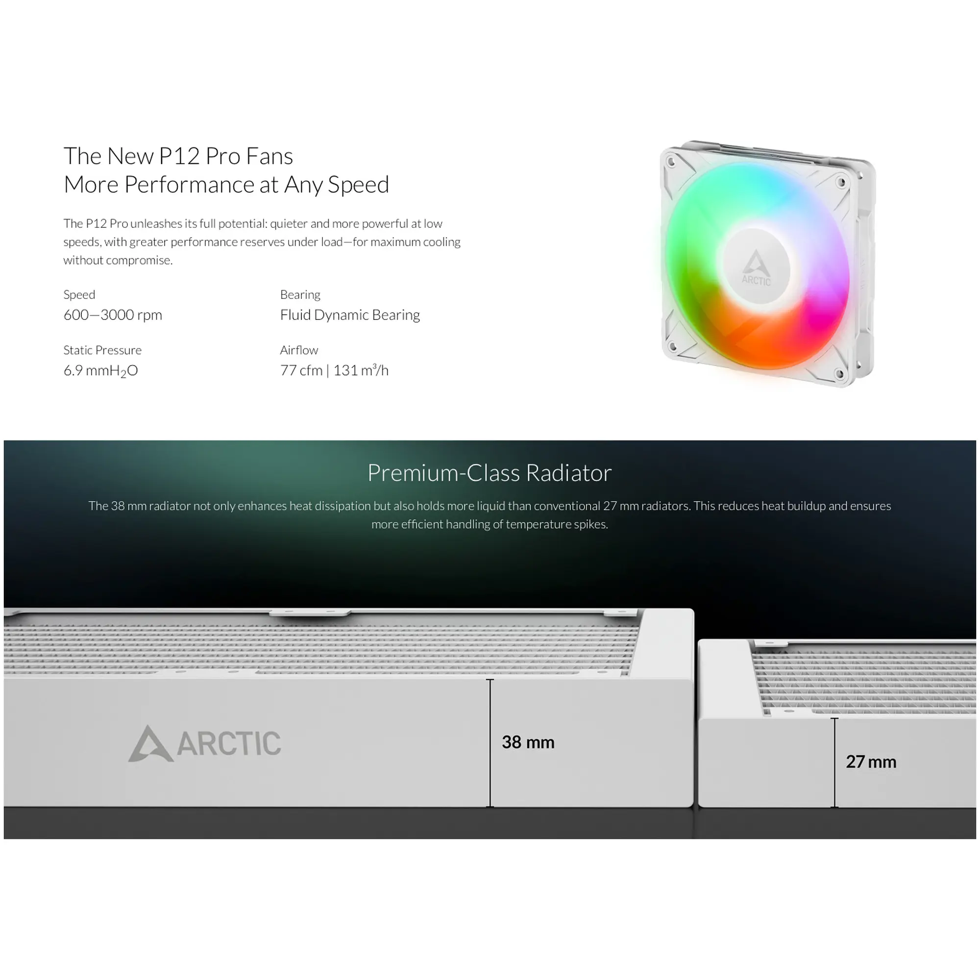 Купити Система водяного охолодження Arctic Liquid Freezer III Pro 240 A-RGB White (ACFRE00186A) - фото 9