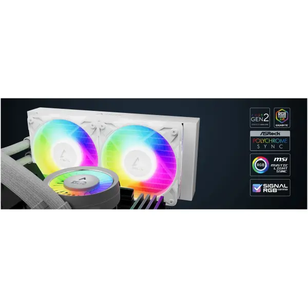 Купити Система водяного охолодження Arctic Liquid Freezer III Pro 240 A-RGB White (ACFRE00186A) - фото 10