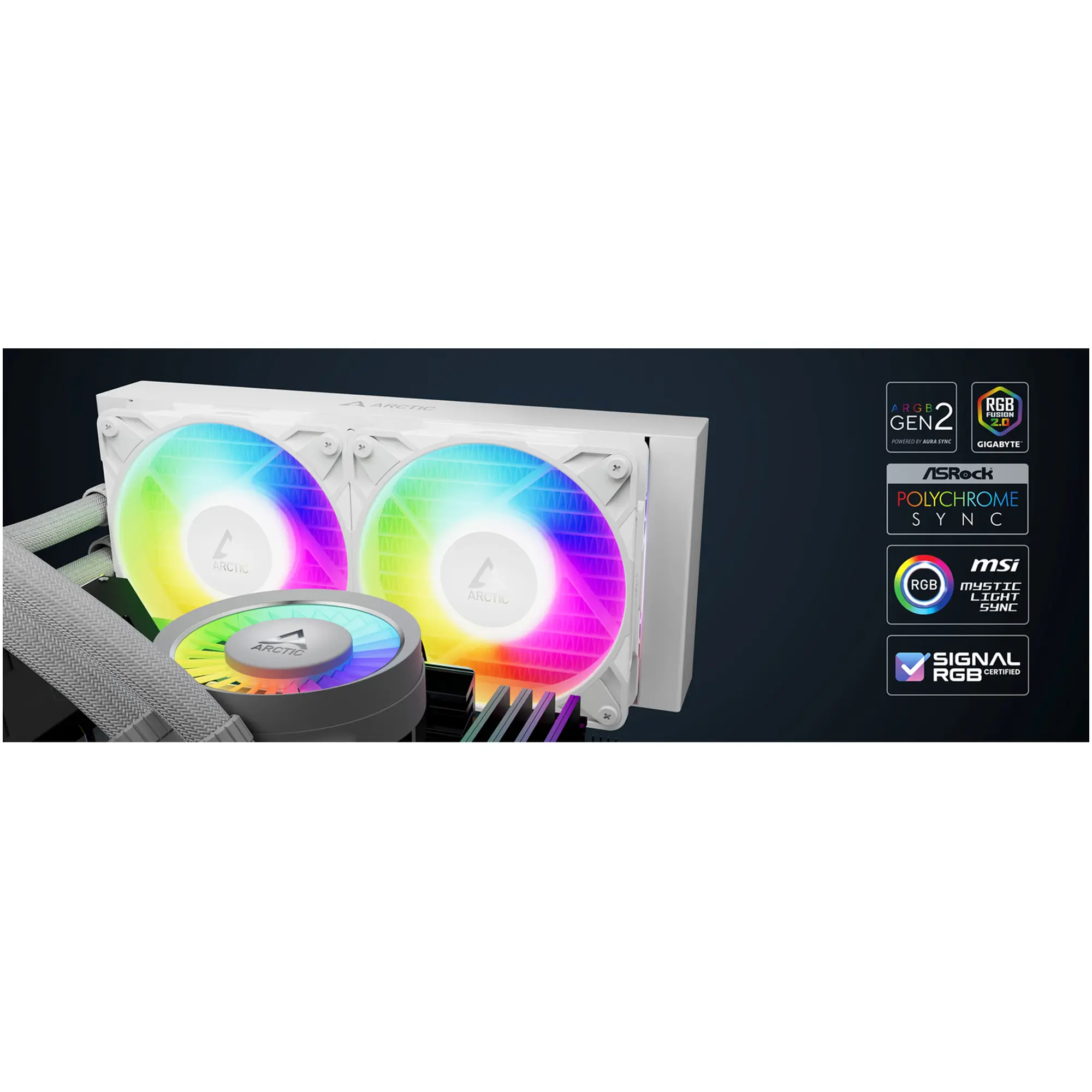 Купити Система водяного охолодження Arctic Liquid Freezer III Pro 240 A-RGB White (ACFRE00186A) - фото 10