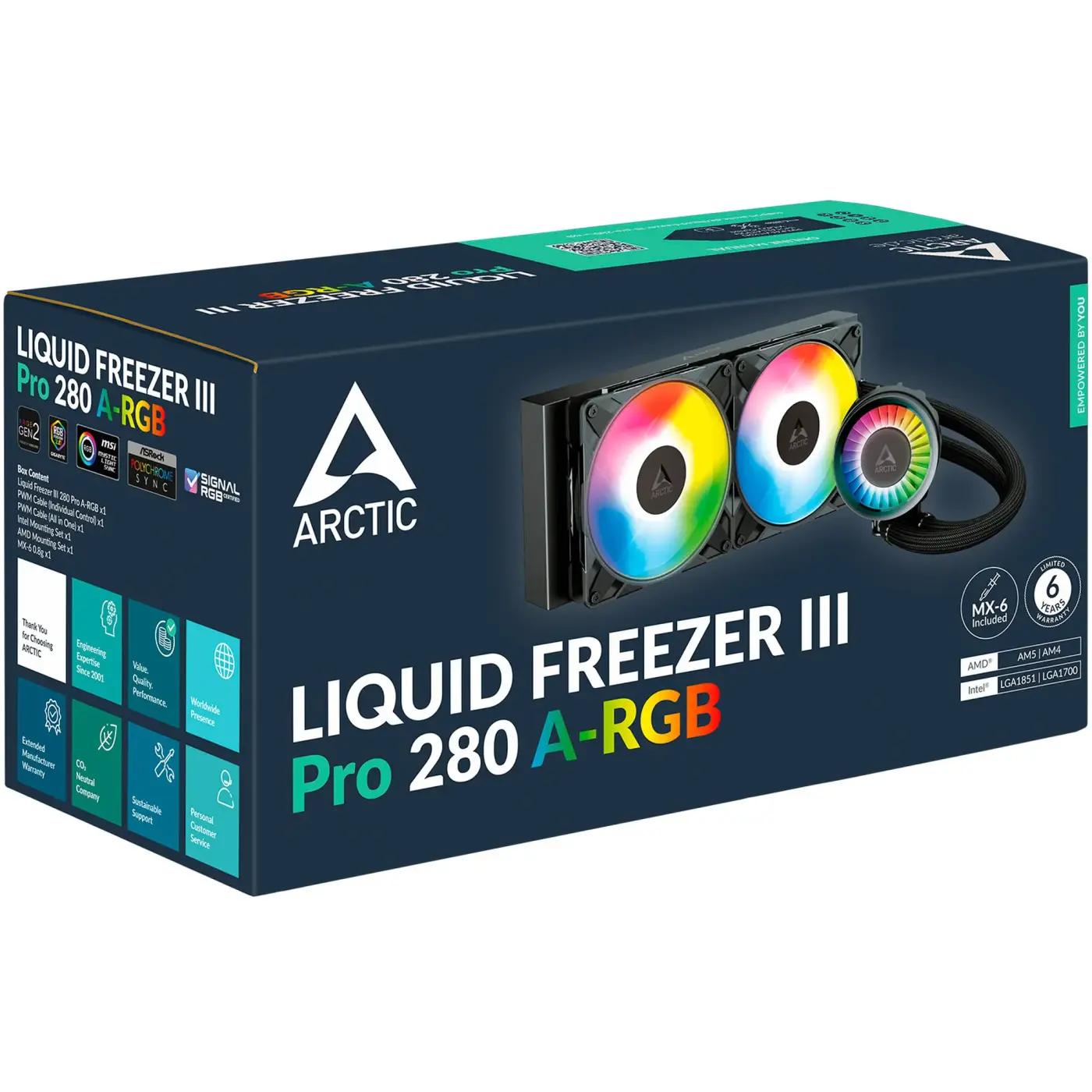 Купити Система водяного охолодження Arctic Liquid Freezer III Pro 280 A-RGB (ACFRE00183A) - фото 6
