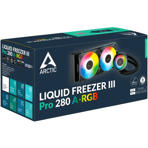 Купити Система водяного охолодження Arctic Liquid Freezer III Pro 280 A-RGB (ACFRE00183A) - фото 6