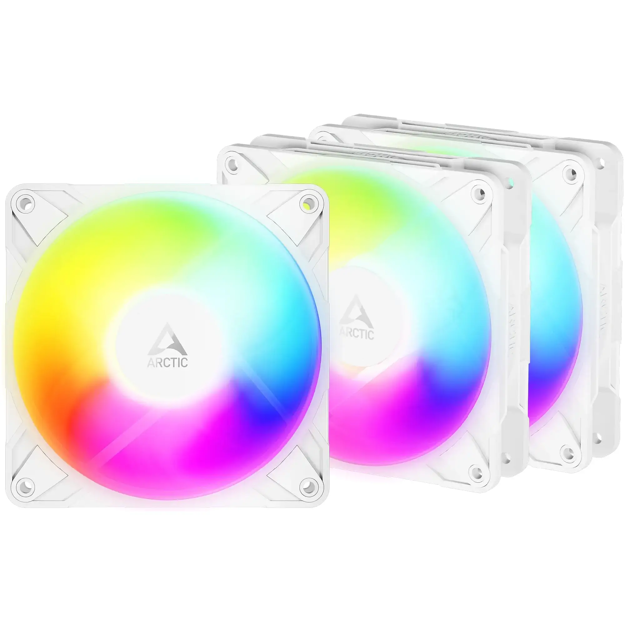 Купить Вентилятор Arctic P12 PRO REV ARGB 3-Pack White (ACFAN00334A) - фото 1