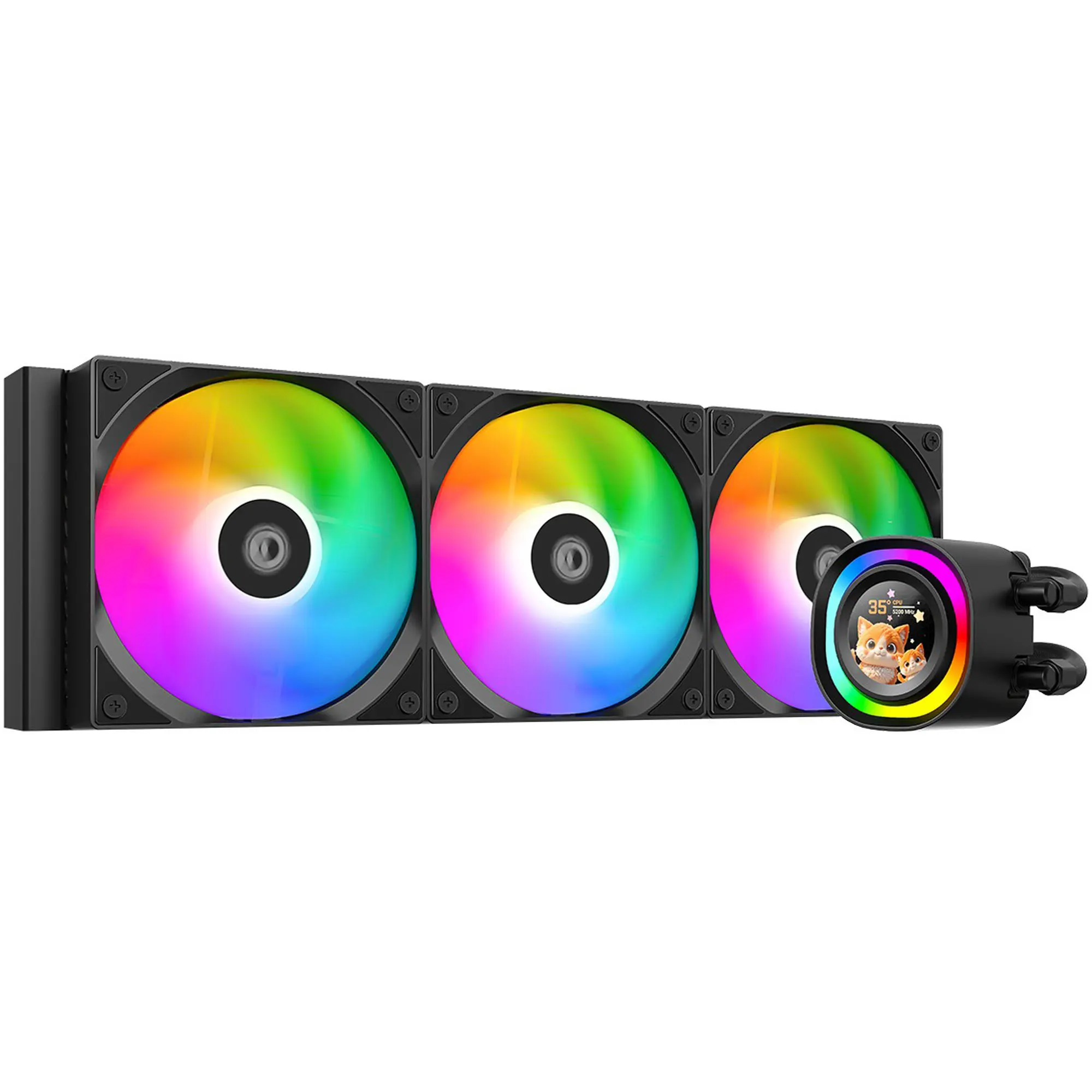 Купити Система водяного охолодження ID-Cooling FX360 LCD - фото 1