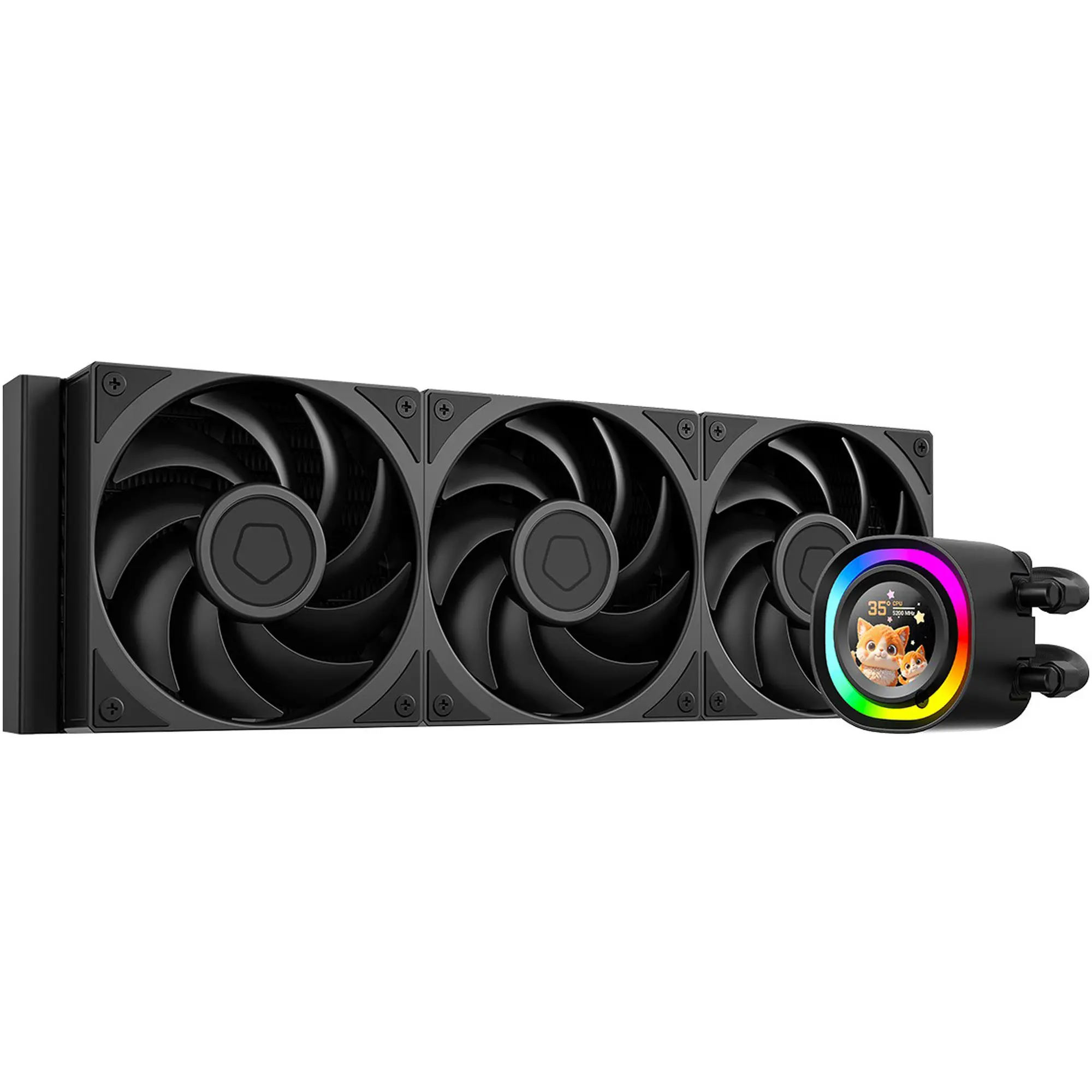 Купить Система водяного охлаждения ID-Cooling FX360 LCD PE - фото 1
