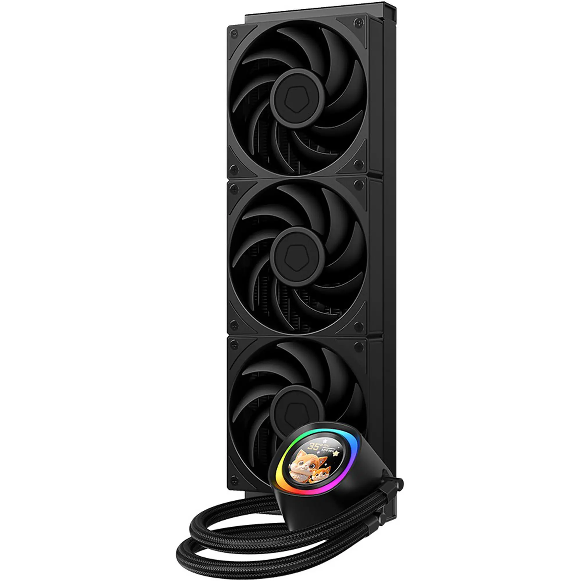 Купить Система водяного охлаждения ID-Cooling FX360 LCD PE - фото 2