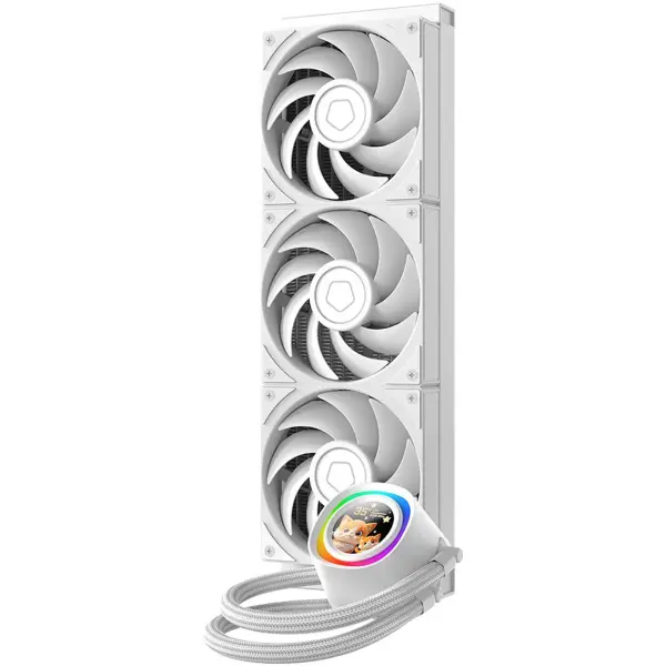 Купить Система водяного охлаждения ID-Cooling FX360 LCD PE White - фото 2
