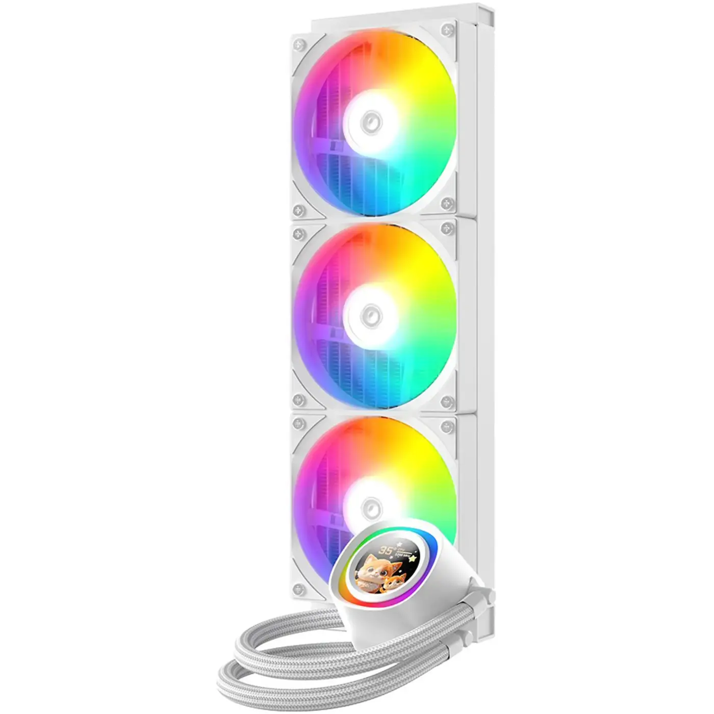Купити Система водяного охолодження ID-Cooling FX360 LCD White - фото 2