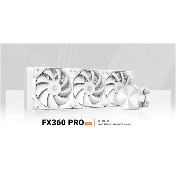 Купити Система водяного охолодження ID-Cooling FX360 Pro White - фото 10