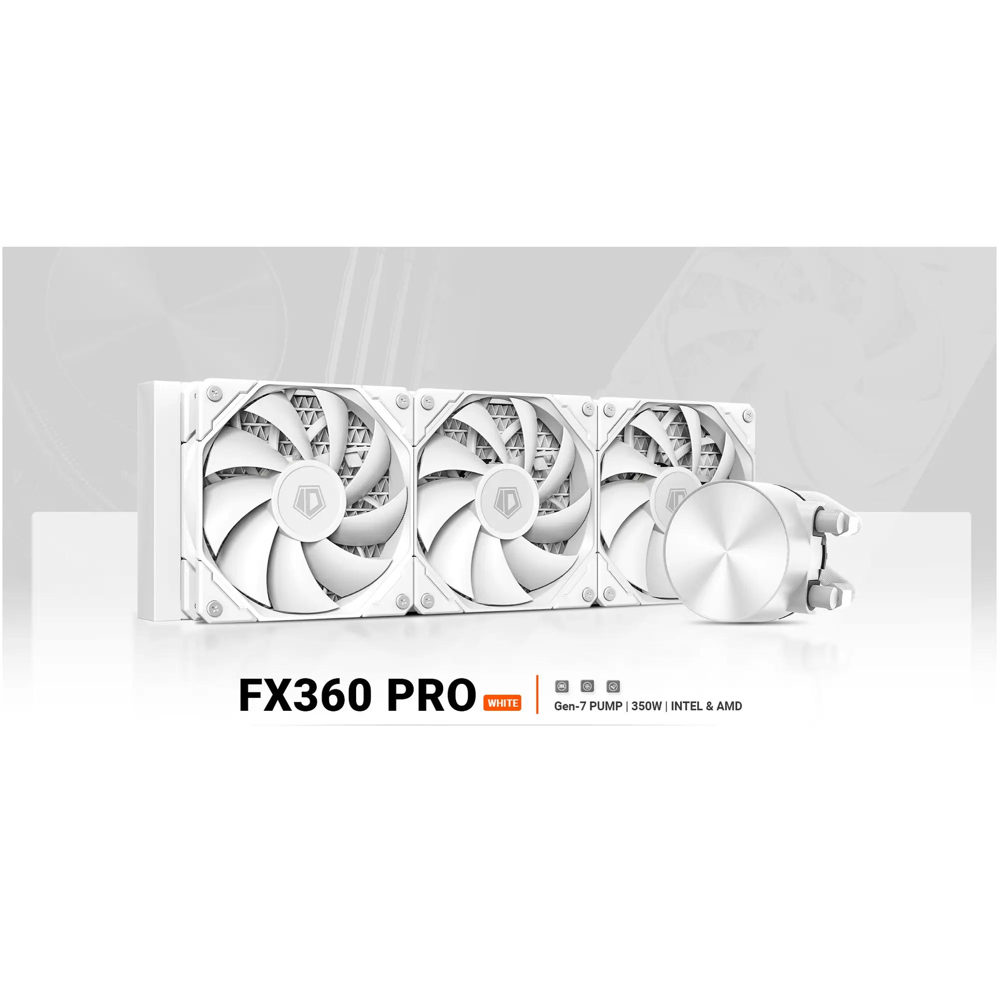 Купити Система водяного охолодження ID-Cooling FX360 Pro White - фото 10