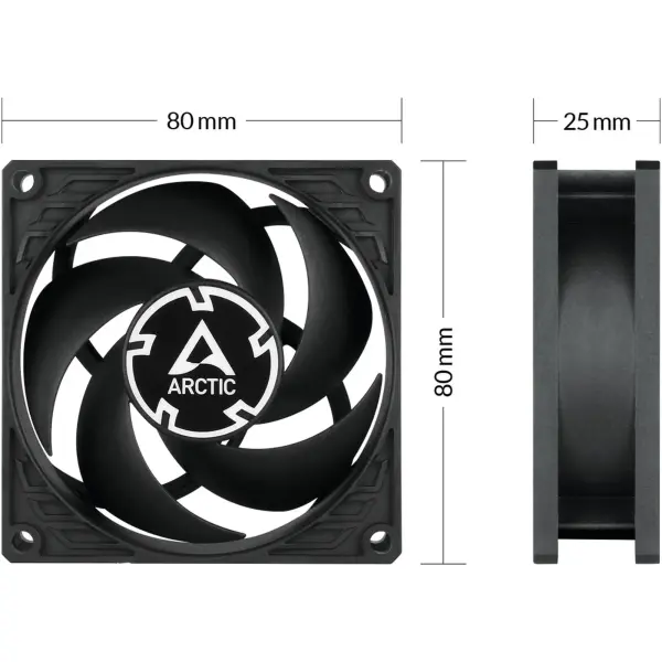 Купити Вентилятор Arctic P8 Max Black (ACFAN00286A) - фото 6