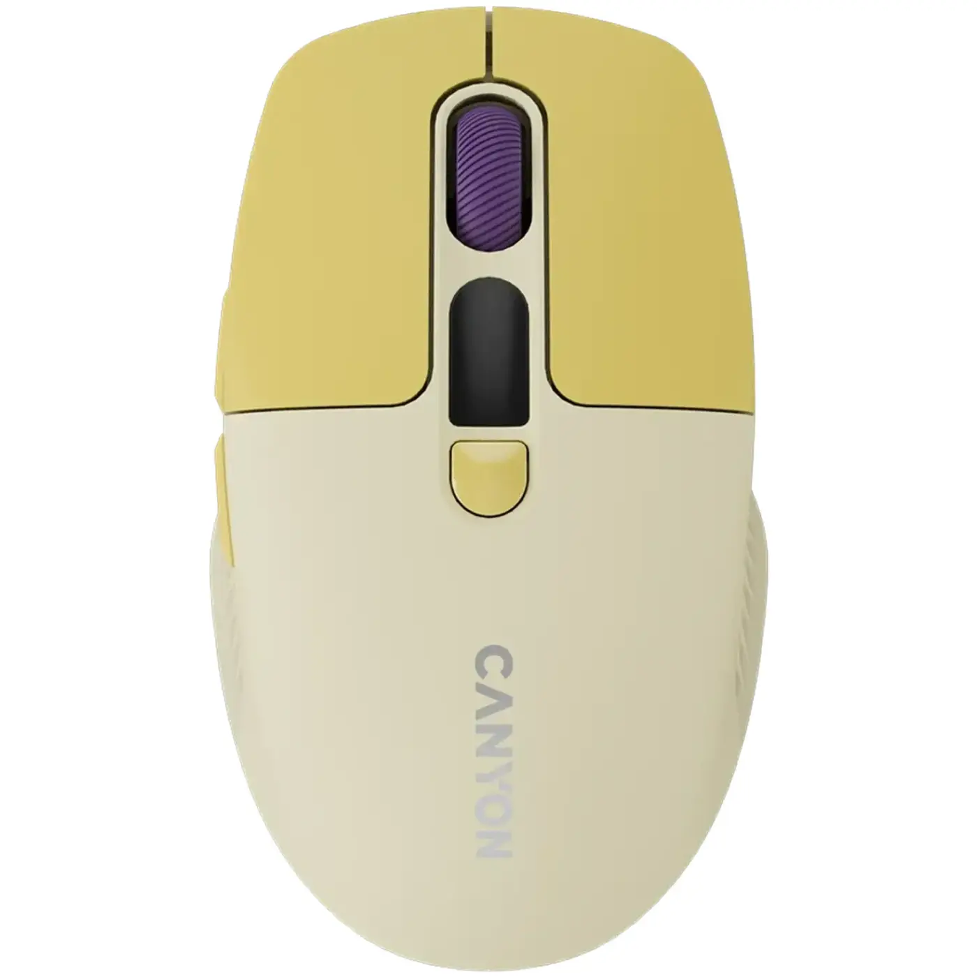 Купити Мишка Canyon MW-26 LCD Silent Wireless/Bluetooth Yellow (CNS-CMSW26Y) - фото 1