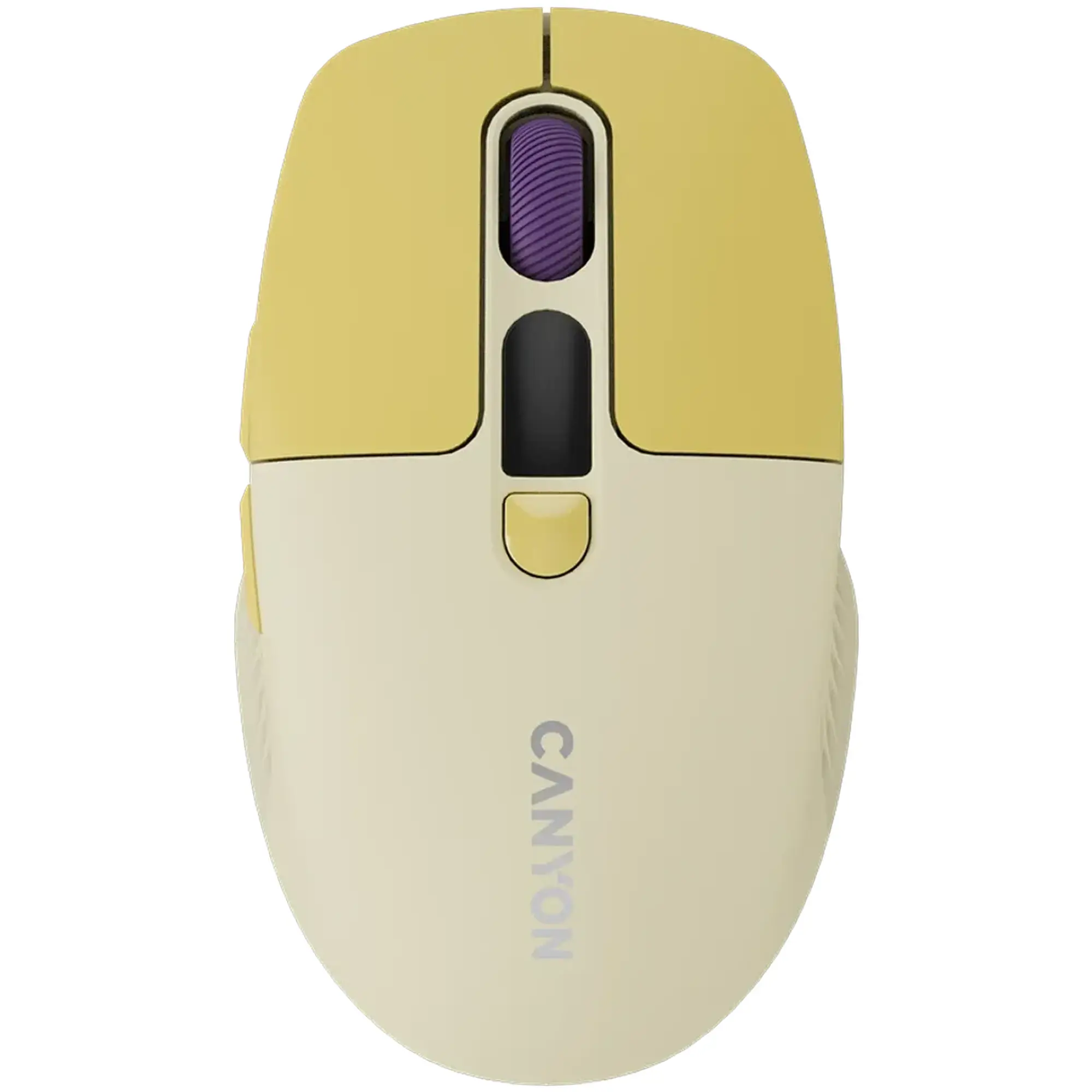 Купити Мишка Canyon MW-26 LCD Silent Wireless/Bluetooth Yellow (CNS-CMSW26Y) - фото 1
