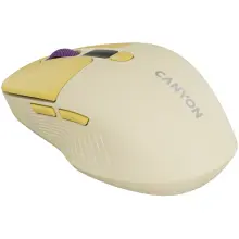 Купити Мишка Canyon MW-26 LCD Silent Wireless/Bluetooth Yellow (CNS-CMSW26Y) - фото 3