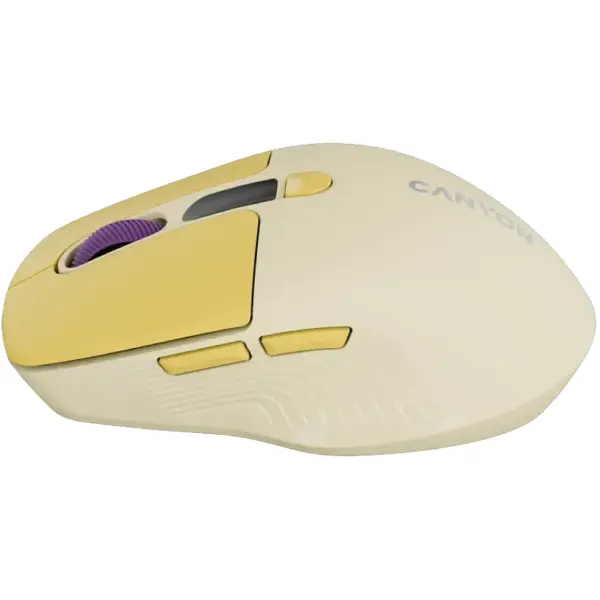 Купити Мишка Canyon MW-26 LCD Silent Wireless/Bluetooth Yellow (CNS-CMSW26Y) - фото 5