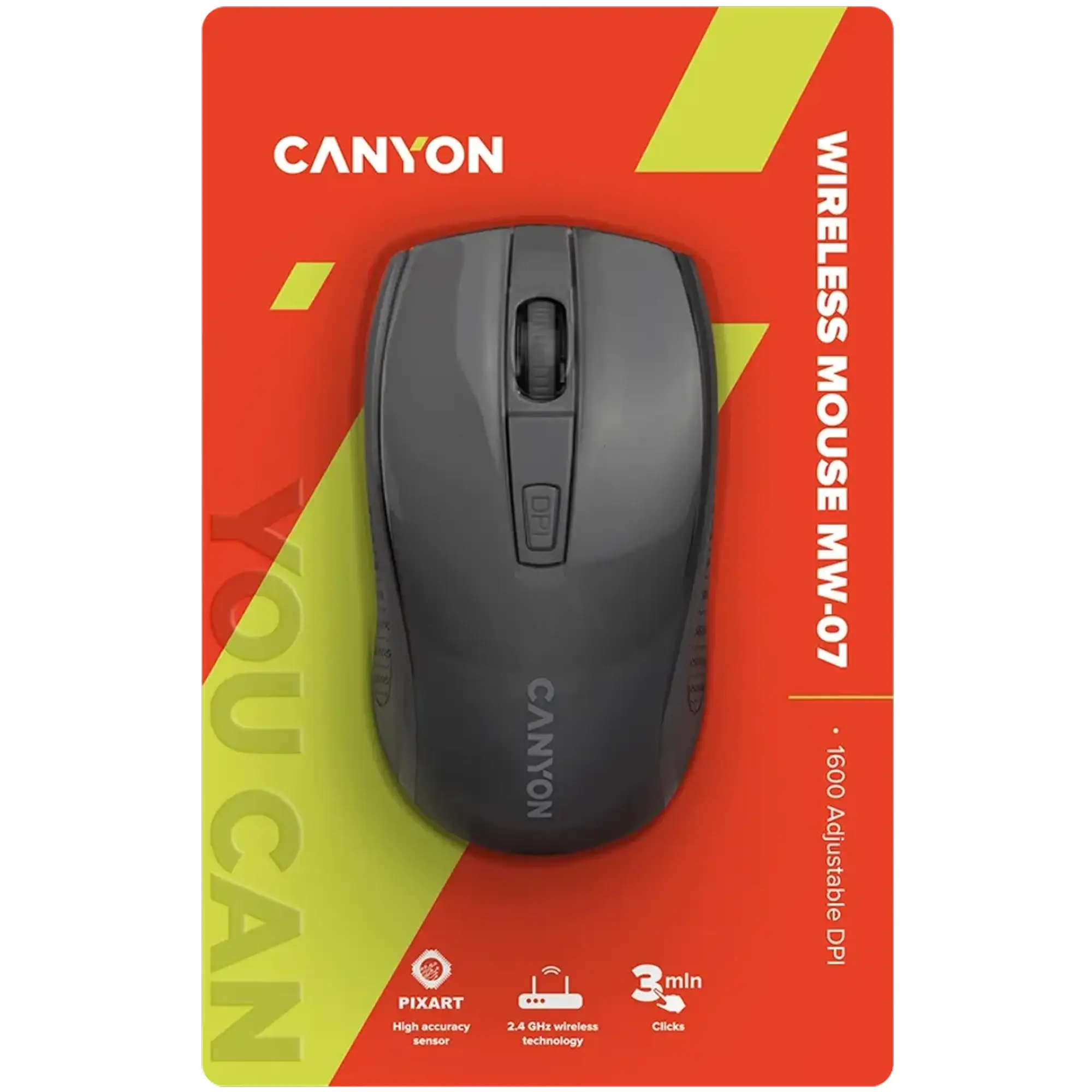 Купити Мишка Canyon MW-7 Wireless Black (CNE-CMSW07B) - фото 6