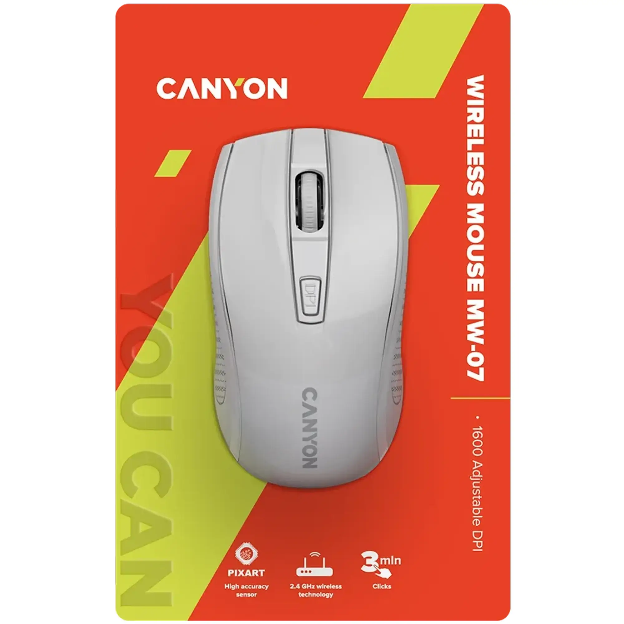 Купити Мишка Canyon MW-7 Wireless White (CNE-CMSW07W) - фото 6