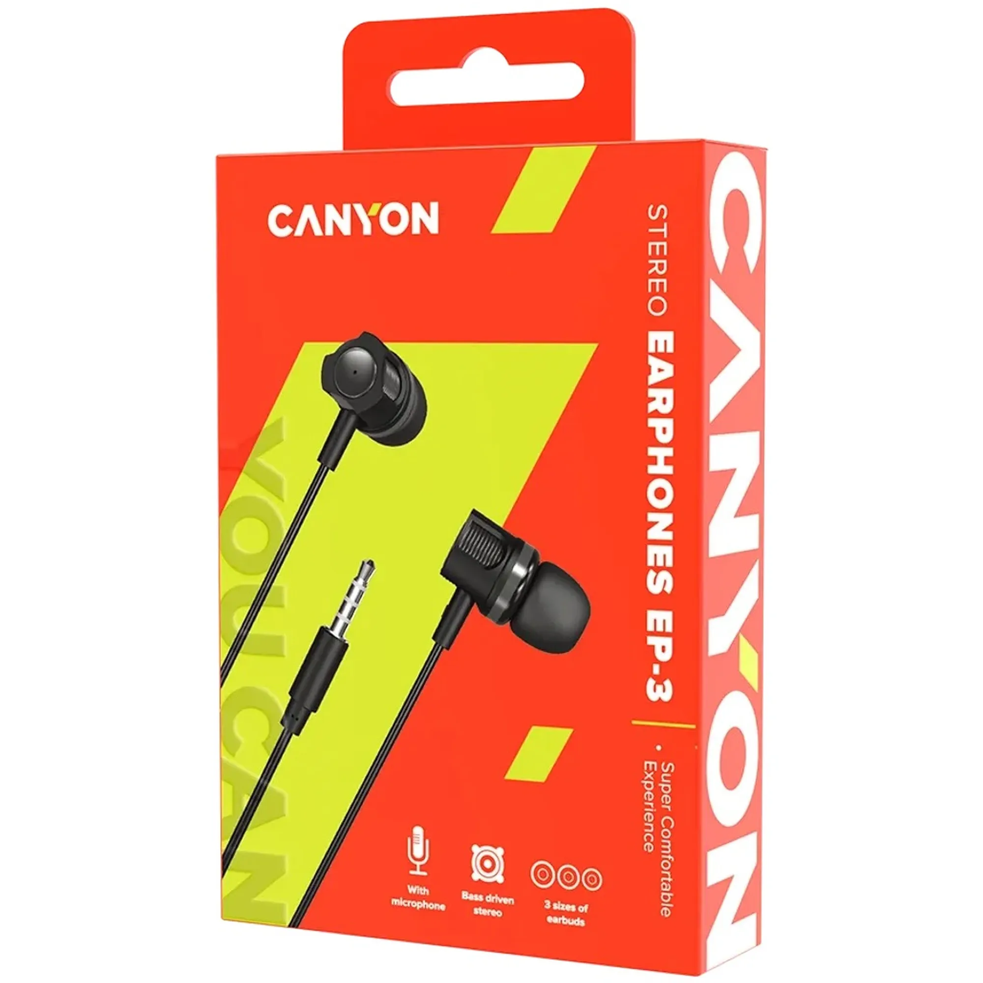Купить Наушники Canyon EP-3 Black (CNE-CEP3DG) - фото 3