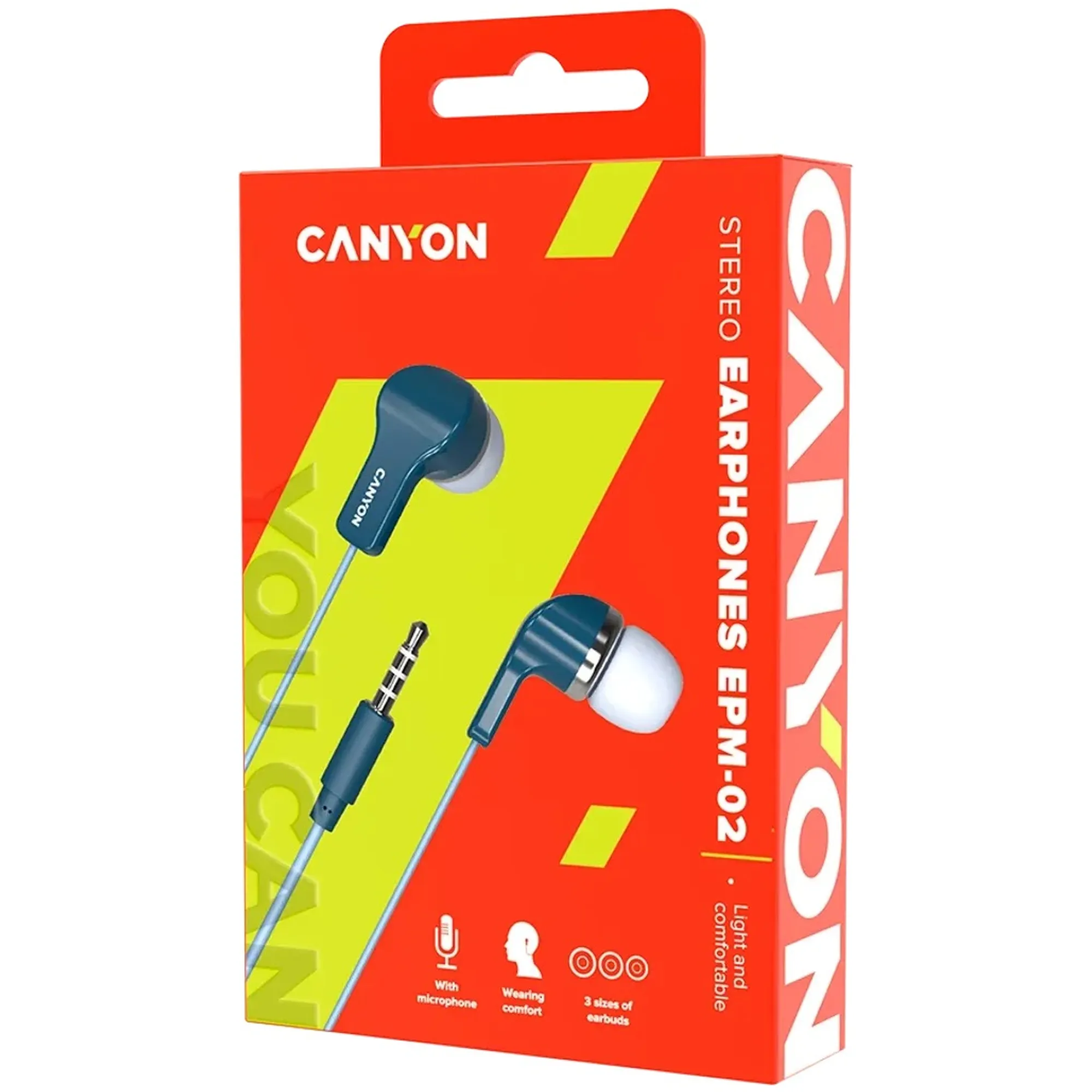 Купить Наушники Canyon EPM-02 Blue (CNS-CEPM02BL) - фото 3