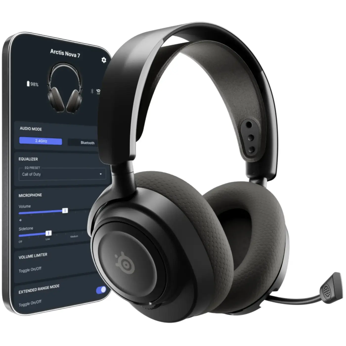 Купить Наушники SteelSeries Arctis Nova 7 Gen 2 Wireless Black (61730) - фото 2