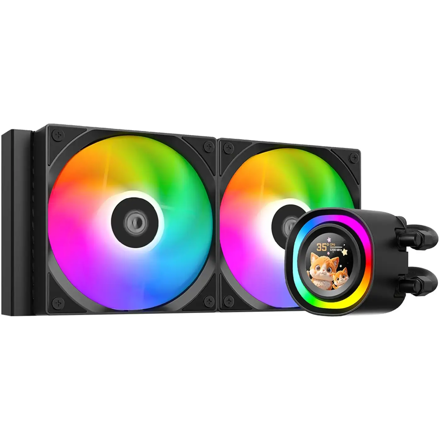 Купити Система водяного охолодження ID-Cooling FX240 LCD - фото 1