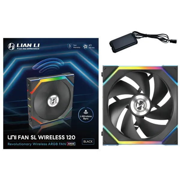 Купити Вентилятор Lian Li Uni Fan SL Wireless 120 Black (G99.12SL1W1B.00) - фото 6