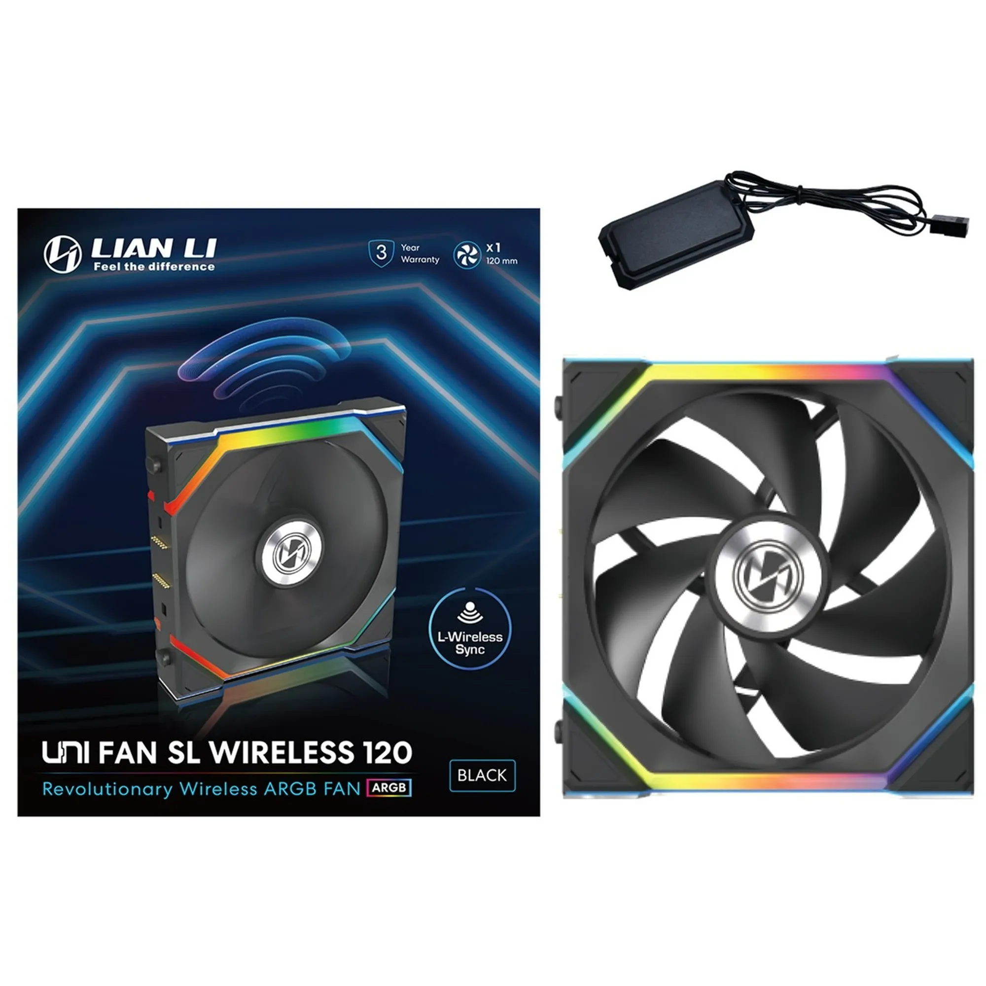 Купити Вентилятор Lian Li Uni Fan SL Wireless 120 Black (G99.12SL1W1B.00) - фото 6