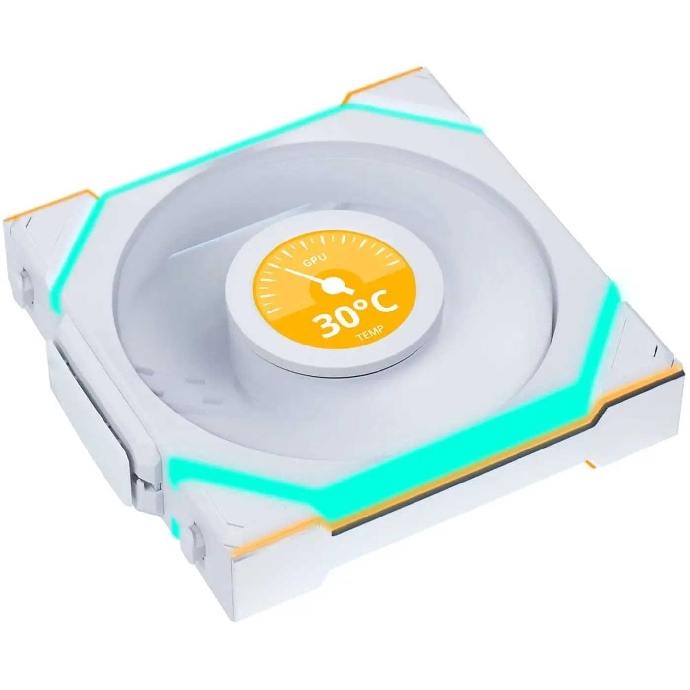 Купити Вентилятор Lian Li Uni Fan SL Wireless LCD 120 Reverse Blade White (G99.12RSLLCD1W1W.00) - фото 2