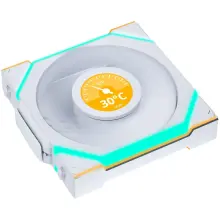 Купити Вентилятор Lian Li Uni Fan SL Wireless LCD 120 Reverse Blade White (G99.12RSLLCD1W1W.00) - фото 2