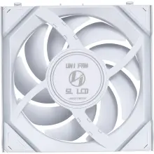 Купити Вентилятор Lian Li Uni Fan SL Wireless LCD 120 Reverse Blade White (G99.12RSLLCD1W1W.00) - фото 4