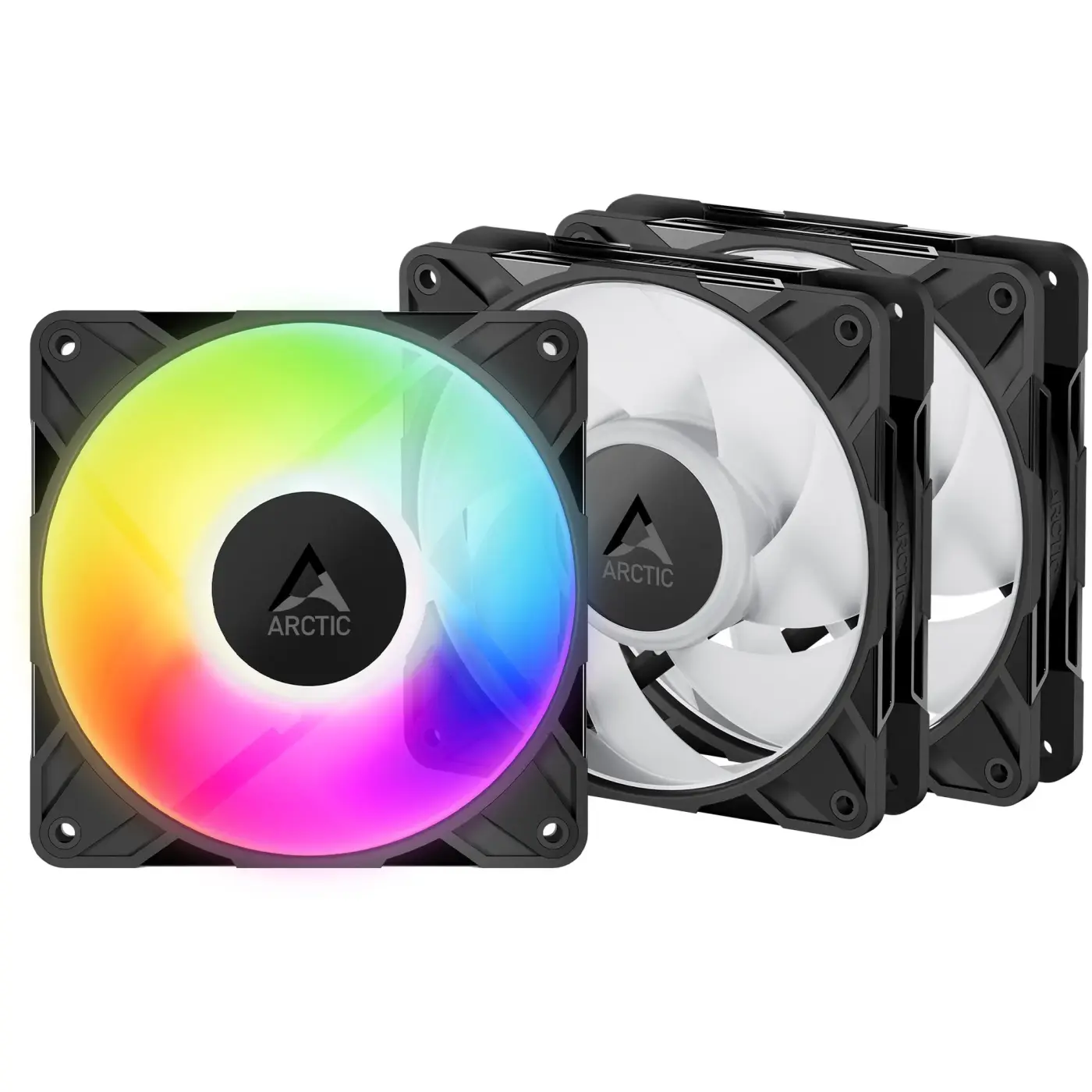 Купити Вентилятор Arctic P12 Pro A-RGB LN 3-Pack Black (ACFAN00347A) - фото 1