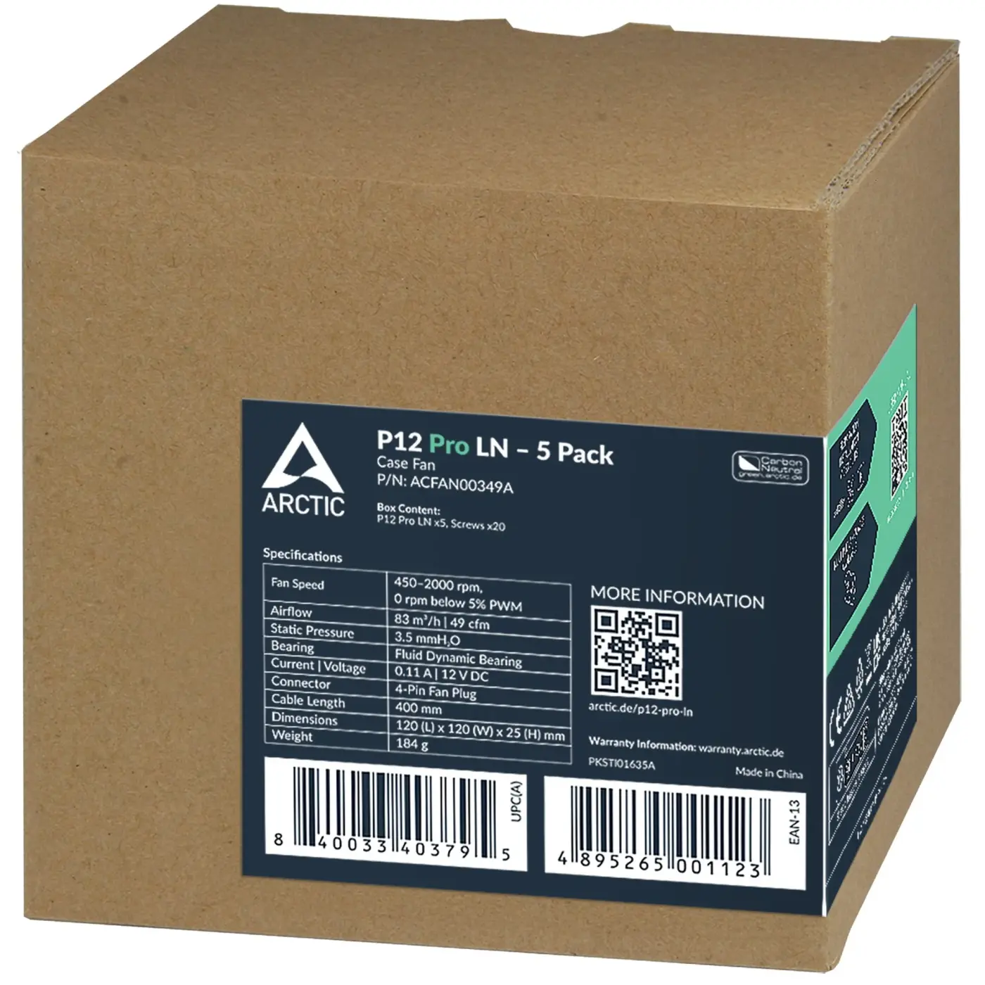 Купити Вентилятор Arctic P12 Pro LN 5-Pack (ACFAN00349A) - фото 7