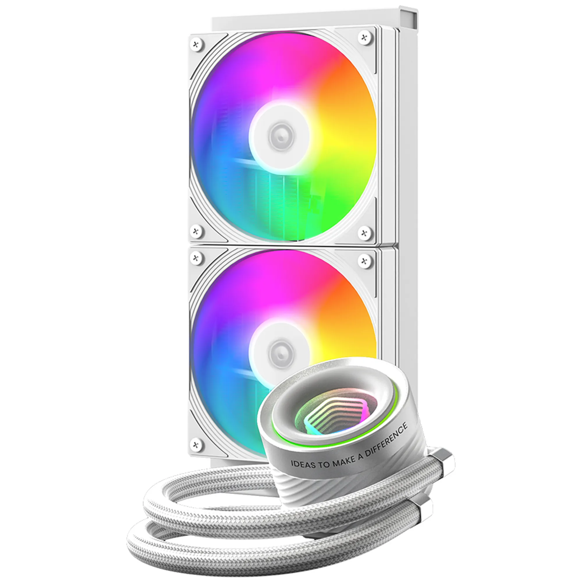 Купити Система водяного охолодження ID-Cooling FX240 INF White - фото 1