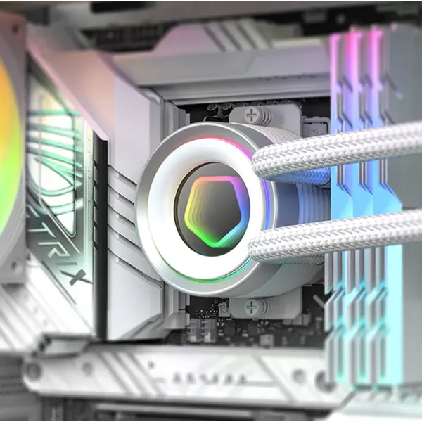 Купити Система водяного охолодження ID-Cooling FX240 INF White - фото 6