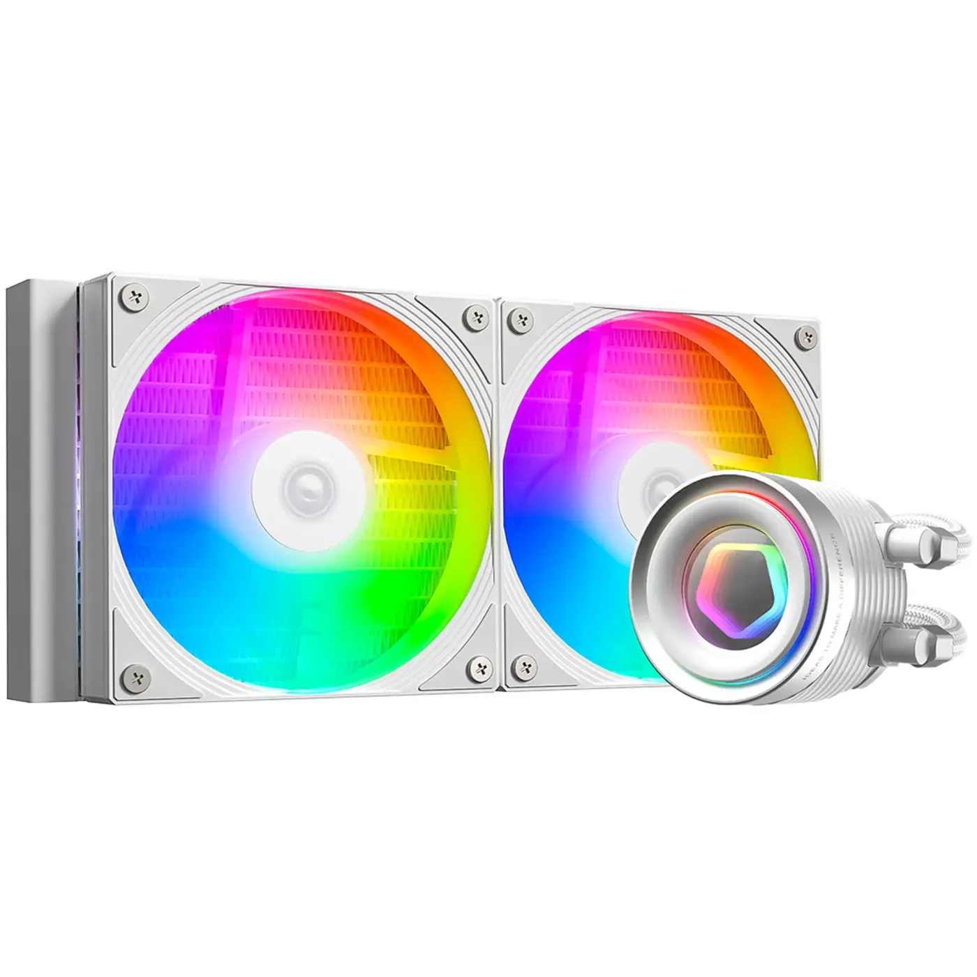 Купити Система водяного охолодження ID-Cooling FX240 INF White - фото 1