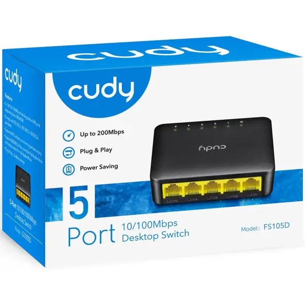 Купити Комутатор Cudy FS105D - фото 4