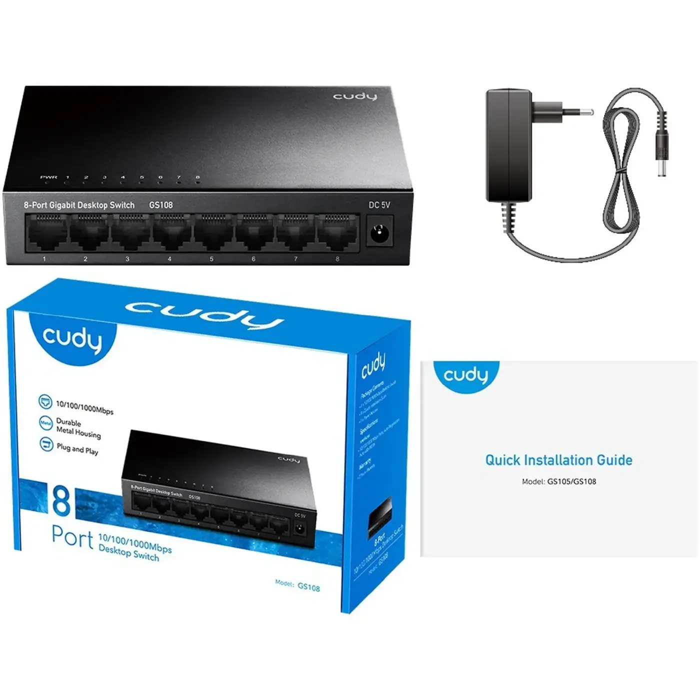 Купить Коммутатор Cudy GS108 - фото 3