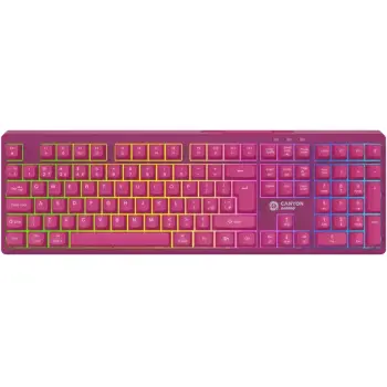 Купити Клавіатура Canyon Fortnax GKW-2 Pink (CND-SKBW2) - фото 1