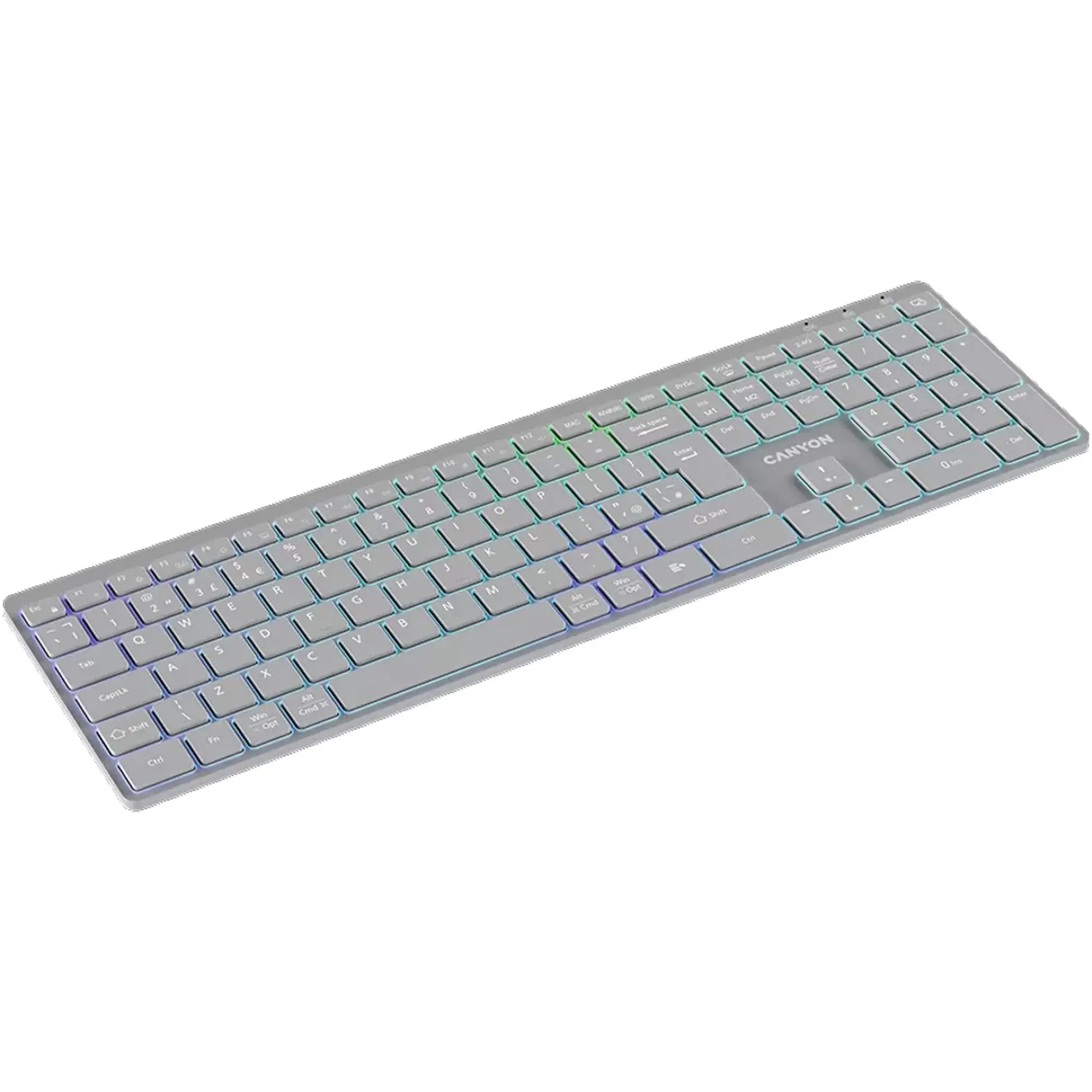 Купити Клавіатура Canyon HKB-W11 Gray (CNS-HBTK11G) - фото 3