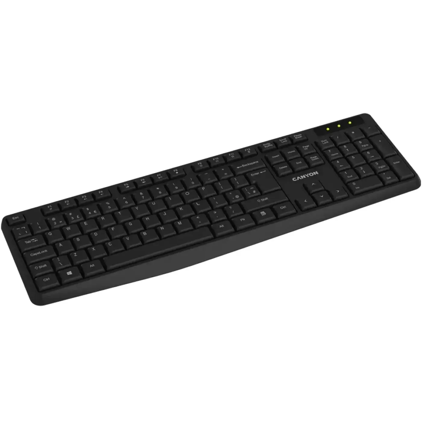 Купити Клавіатура Canyon KB-W01 Black (CNE-CKEYW01) - фото 3