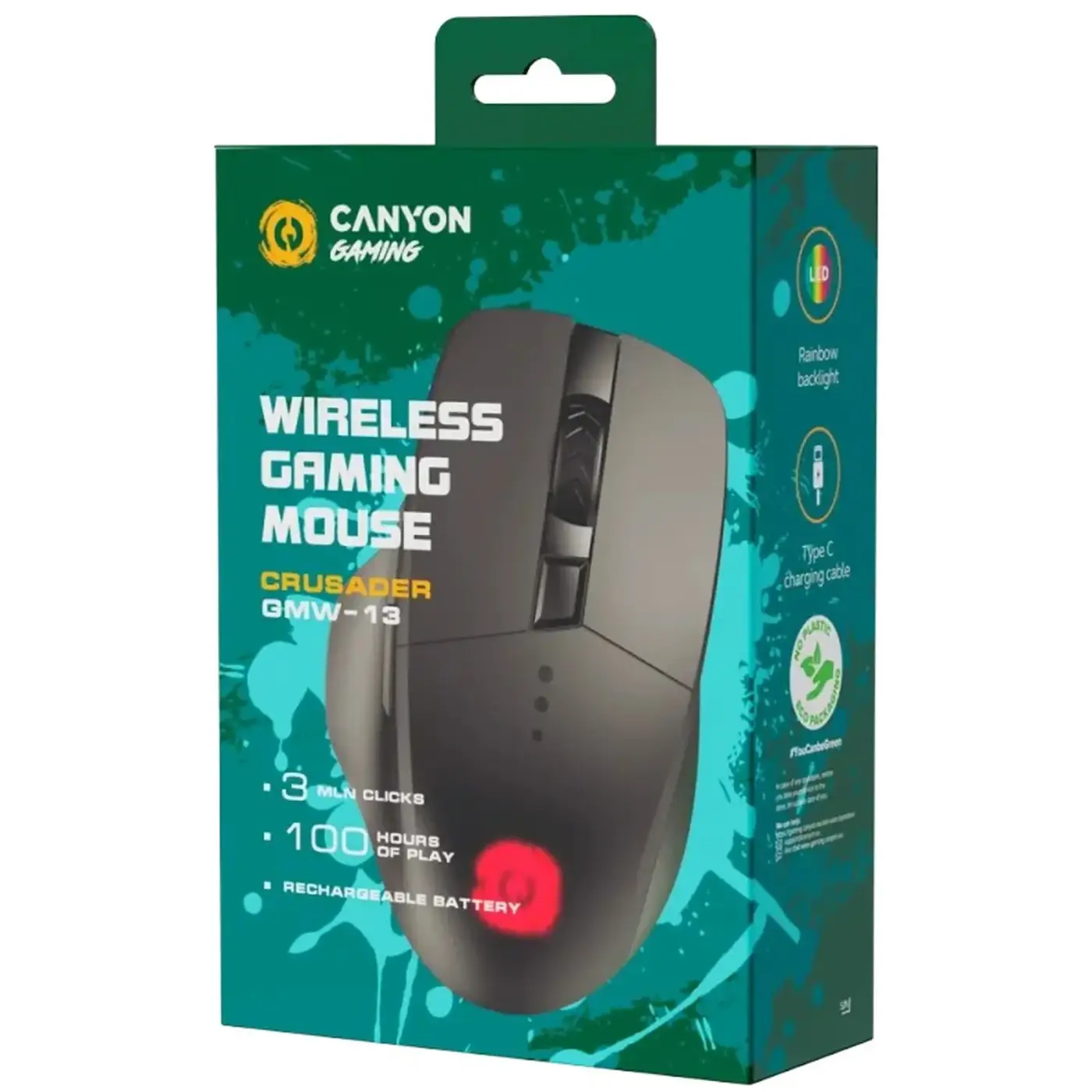 Купити Миша Canyon Crusader GMW-13 Black (CND-SGMW13) - фото 6