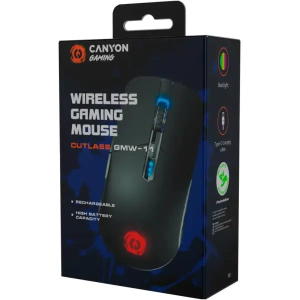 Купити Миша Canyon Cutlass GMW-11 Black (CND-SGMW11B) - фото 6