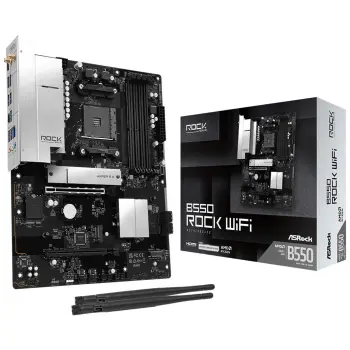 Купить Материнская плата ASRock B550 ROCK WIFI (sAM4, AMD B550, DDR4, ATX) - фото 1