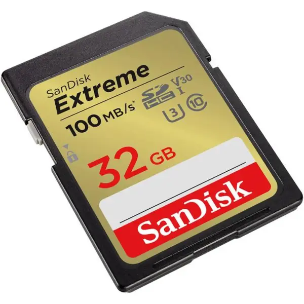 Купить Карта памяти SanDisk SD 32GB C10 UHS-I U3 Extreme V30 (SDSDXVT-032G-GNCIN) - фото 2
